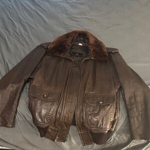 Abercrombie & Fitch vintage leather jacket